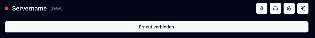 Die Verbindung zum VoiceChat ist getrennt.