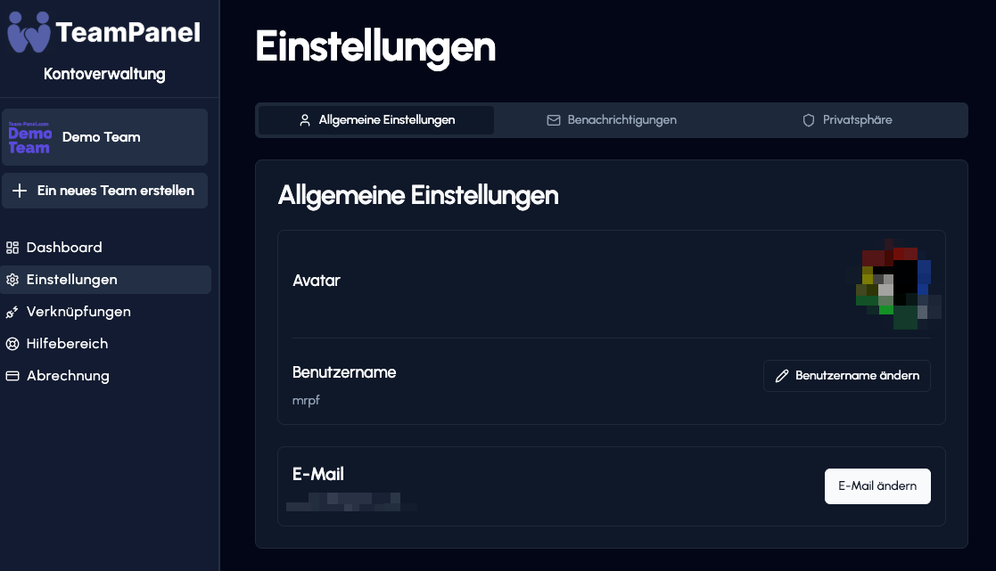 Allgemeine Einstellungen